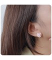 Unicorn Shaped Silver Stud Earring STS-3731